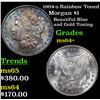 Image 1 : 1904-o Rainbow Toned Morgan Dollar $1 Grades Choice+ Unc