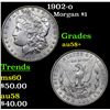 Image 1 : 1902-o Morgan Dollar $1 Grades Choice AU/BU Slider+