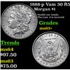 Image 1 : 1888-p Vam 30 R5 Morgan Dollar $1 Grades Select+ Unc