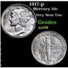 Image 1 : 1917-p Mercury Dime 10c Grades Choice AU/BU Slider