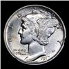 Image 2 : 1917-p Mercury Dime 10c Grades Choice AU/BU Slider