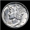 Image 2 : 1943-d Mercury Dime 10c Grades Select Unc
