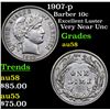 Image 1 : 1907-p Barber Dime 10c Grades Choice AU/BU Slider