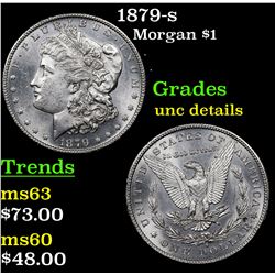 1879-s Morgan Dollar $1 Grades Unc Details