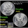 Image 1 : 1880/79-s Top 100 Vam 8 I4 R4 Morgan Dollar $1 Grades Select Unc
