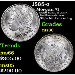 1885-o Morgan Dollar $1 Grades GEM+ Unc