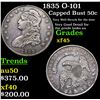 Image 1 : 1835 O-101 Capped Bust Half Dollar 50c Grades xf+