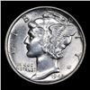 Image 2 : 1945-s micro-s Mercury Dime 10c Grades Choice AU/BU Slider