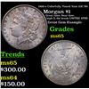 Image 1 : 1900-o Colorfully Toned Vam 23C R6 Morgan Dollar $1 Grades GEM Unc