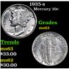 Image 1 : 1935-s Mercury Dime 10c Grades Select Unc