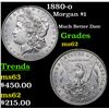 Image 1 : 1880-o Morgan Dollar $1 Grades Select Unc