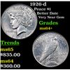 Image 1 : 1926-d Peace Dollar $1 Grades Choice+ Unc