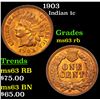 Image 1 : 1903 Indian Cent 1c Grades Select Unc RB