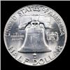 Image 3 : 1949-p Franklin Half Dollar 50c Grades Select Unc+ FBL