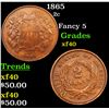 Image 1 : 1865 Two Cent Piece 2c Grades xf