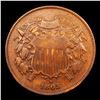 Image 2 : 1865 Two Cent Piece 2c Grades xf