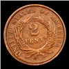 Image 3 : 1865 Two Cent Piece 2c Grades xf