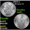 Image 1 : 1883-o Morgan Dollar $1 Grades Select+ Unc