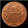 Image 2 : 1864 Two Cent Piece 2c Grades vf+