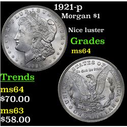1921-p Morgan Dollar $1 Grades Choice Unc