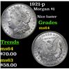 Image 1 : 1921-p Morgan Dollar $1 Grades Choice Unc