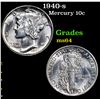 Image 1 : 1940-s Mercury Dime 10c Grades Choice Unc