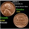 Image 1 : 1913-s Lincoln Cent 1c Grades vf++