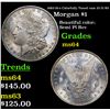 Image 1 : 1883/18-o Colorfully Toned vam 23 I3 R5 Morgan Dollar $1 Grades Choice Unc
