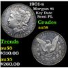 Image 1 : 1901-s Morgan Dollar $1 Grades Choice AU/BU Slider