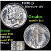 Image 1 : 1936-p Mercury Dime 10c Grades GEM+ FSB