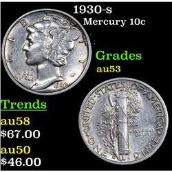 1930-s Mercury Dime 10c Grades Select AU