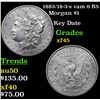 Image 1 : 1883/18-3-s vam 6 R5 Morgan Dollar $1 Grades xf+