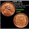 Image 1 : 1909 vdb Lincoln Cent 1c Grades Choice AU/BU Slider
