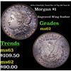 Image 1 : 1879-s Colorfully Toned Rev 78 Top 100 Vam 39 Morgan Dollar $1 Grades Select Unc