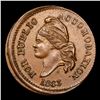 Image 2 : (1863) US Copper Wild Mint Error Civil War Token 1c Grades Choice AU/BU Slider
