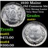 Image 1 : 1920 Maine Old Commem Half Dollar 50c Grades Choice+ Unc