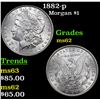 Image 1 : 1882-p Morgan Dollar $1 Grades Select Unc
