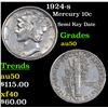 Image 1 : 1924-s Mercury Dime 10c Grades AU, Almost Unc