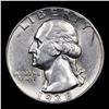 Image 2 : 1938-p Washington Quarter 25c Grades Choice AU/BU Slider