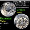 Image 1 : 1997-p Mint Error Roosevelt Dime 10c Grades GEM Unc