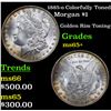 Image 1 : 1885-o Colorfully Toned Morgan Dollar $1 Grades GEM+ Unc