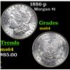Image 1 : 1886-p Morgan Dollar $1 Grades Choice Unc