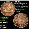 Image 1 : 1858 LL Flying Eagle Cent 1c Grades vf+