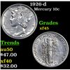 Image 1 : 1926-d Mercury Dime 10c Grades xf+