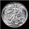 Image 2 : 1945-p Walking Liberty Half Dollar 50c Grades Select Unc