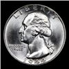 Image 2 : 1944-d Washington Quarter 25c Grades GEM Unc