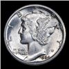 Image 2 : 1934-p Mercury Dime 10c Grades Choice+ Unc