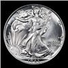 Image 2 : 1943-p Walking Liberty Half Dollar 50c Grades GEM Unc