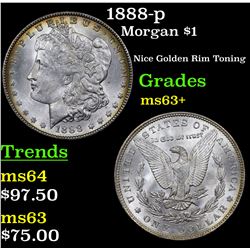 1888-p Morgan Dollar $1 Grades Select+ Unc