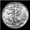Image 2 : 1940-p Walking Liberty Half Dollar 50c Grades Choice Unc
